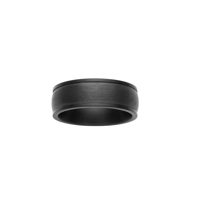 Son of Noa - Herrering i stål ring med carbon