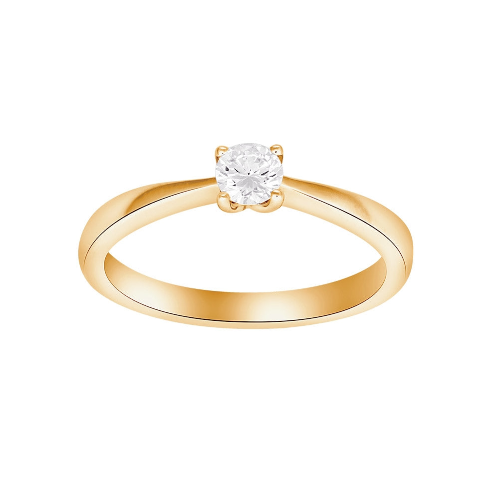 Siersbøl Heart prinsessering i guld fra 0,05-0,25 ct.