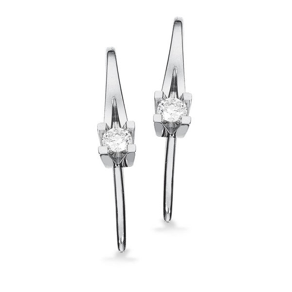 Kleopatra Diamant øreringe 14 kt hvidguld