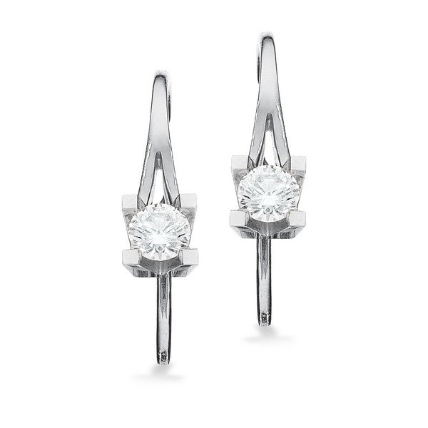 Kleopatra Diamant øreringe 14 kt hvidguld