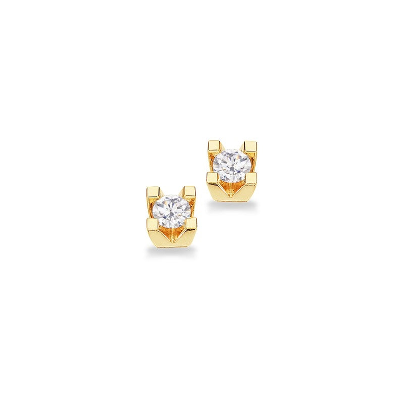 Kleopatra Ørestikker i 8 kt. guld med 0,10ct.-0,50ct. diamanter