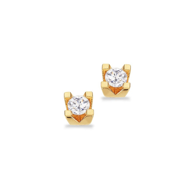 Kleopatra Ørestikker i 8 kt. guld med 0,10ct.-0,50ct. diamanter