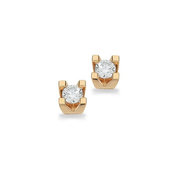 Kleopatra Ørestikker i 14 kt. guld med 0,10ct.-0,50ct. diamanter