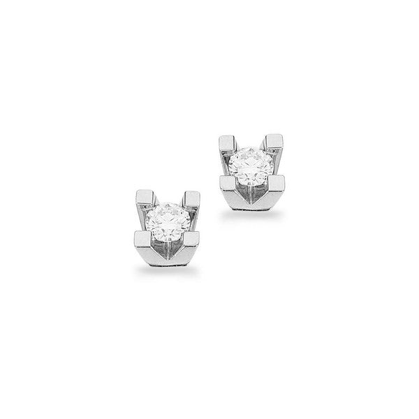 Kleopatra Ørestikker i 14 kt. hvidguld 0,10ct.-0,50ct. diamanter