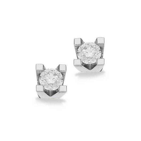 Kleopatra Ørestikker i 14 kt. hvidguld 0,10ct.-0,50ct. diamanter