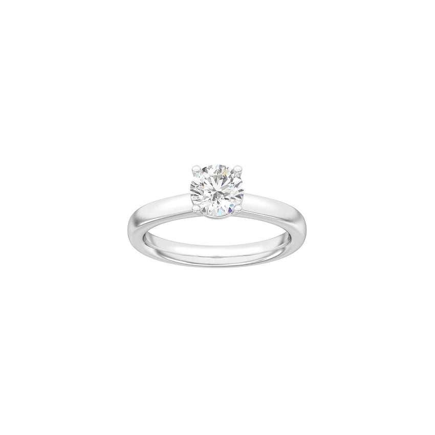 Classic rund hvidguldsring med 1,0ct lab-grown diamant fra Siersbøl Luxury