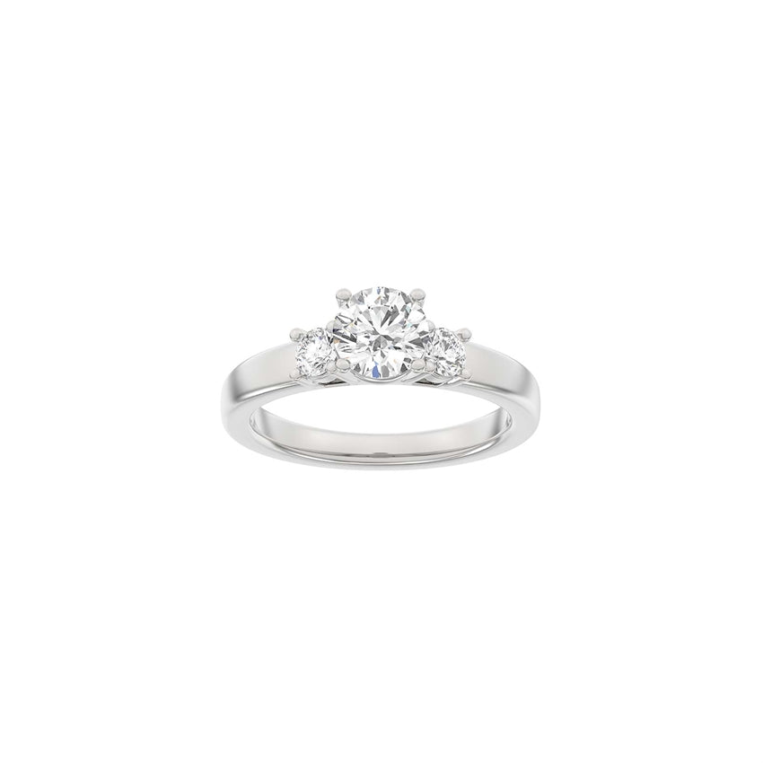Klassisk rund hvidguldsring med 1,33ct lab-grown diamanter fra Siersbøl Luxury