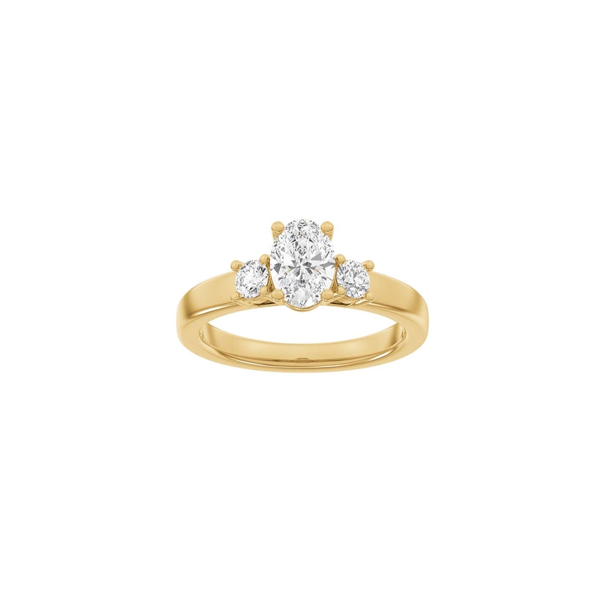 Classic oval rødguldsring med 1,33ct lab-grown diamanter fra Siersbøl Luxury