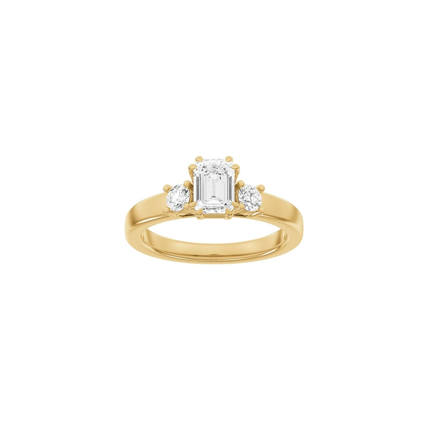 Siersbøl Luxury firkantet ring i 14 kt rødguld med 1,33 ct lab-grown diamanter