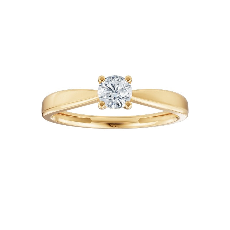 LUXURY Ring i 14 kt guld med lab-grown diamant 0,25-1,0 ct