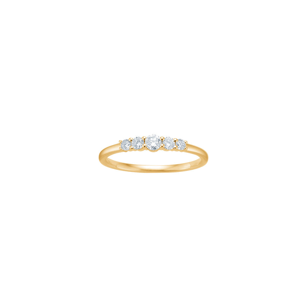 Siersbøl Luxury diamantring i 14 karat guld med 0,25 ct lab grown diamant
