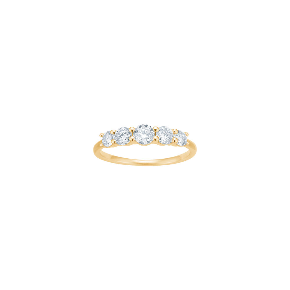 Siersbøl Luxury diamantring i 14 karat guld med 0,75 ct lab grown diamant