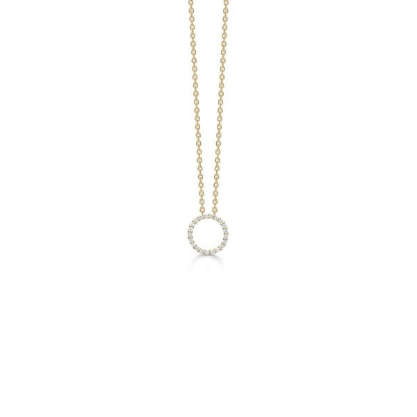 Diamond Halo vedhæng i 14 kt guld m. brillanter 1531024