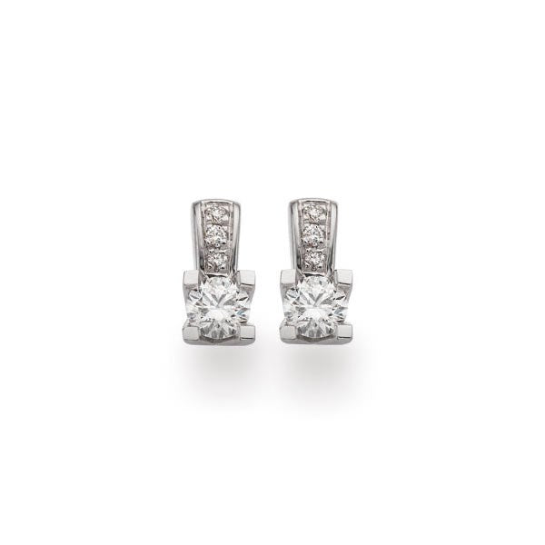 Kleopatra Queen Øreringe i 14 kt Hvidguld 1536