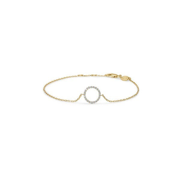Mads Z - Diamond Halo armbånd i 14kt. guld og i alt 0,12ct. brillanter