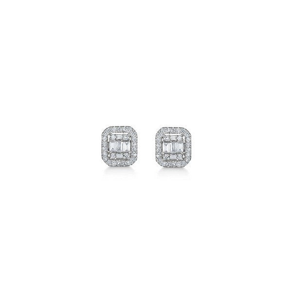 Mads Z - Elisabeth ørestikker i 14kt. hvidguld m. i alt 0,18ct. brillanter