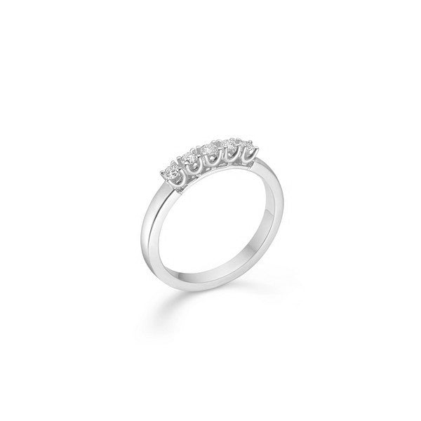 CROWN ALLIANCE Ring i 14 kt. Hvidguld med i alt 0,20 - 0,45ct