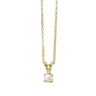 Aagaard - Diamant vedhæng i 8kt guld m. 0,10 ct Lab diamant