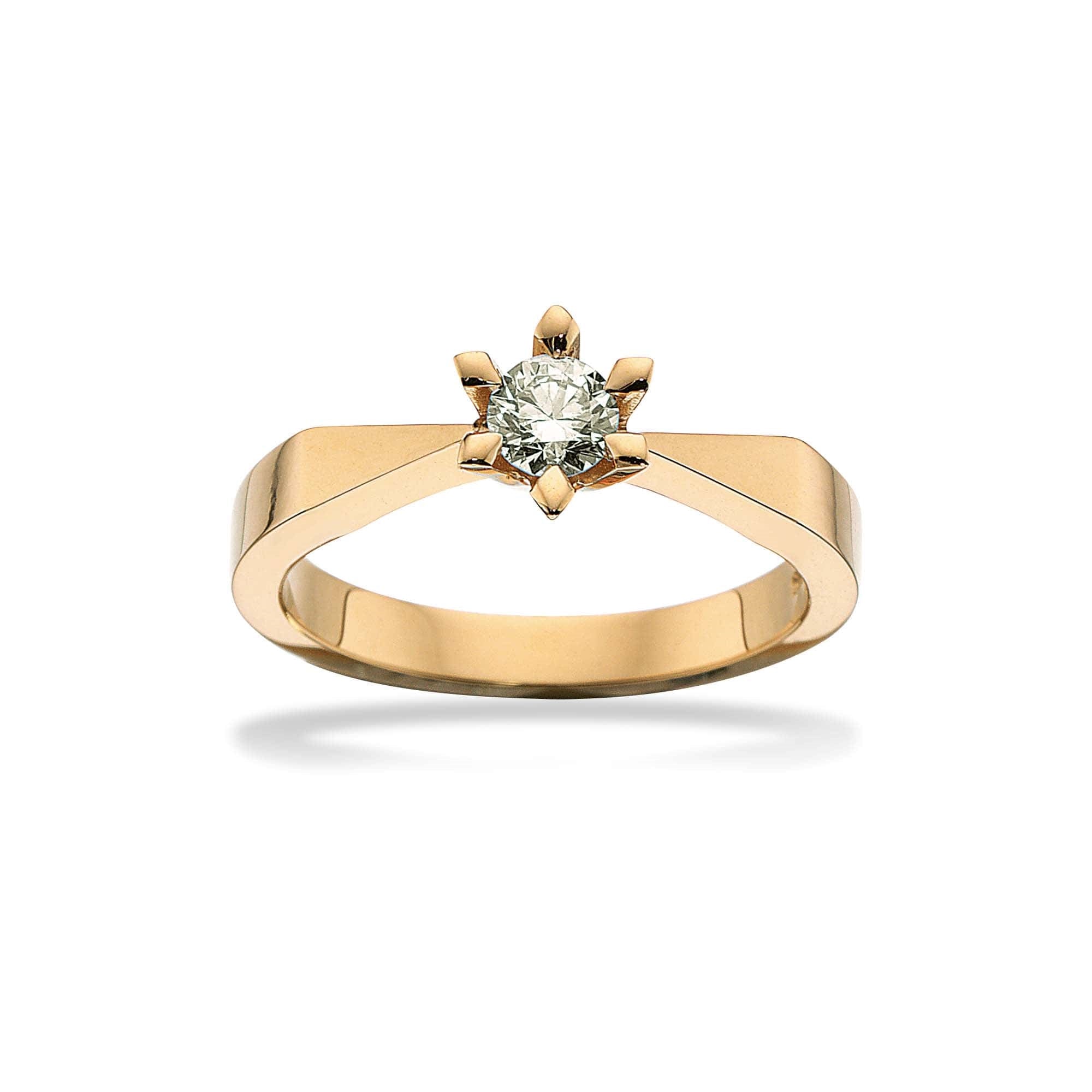 Scrouples - Victoria ring i 14 kt. guld med 0,05-0,50ct. TW/SI