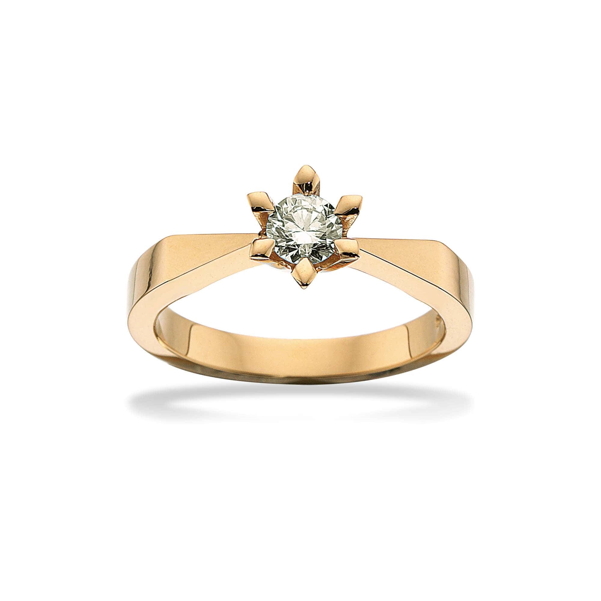Scrouples - Victoria ring i 14 kt. guld med 0,05-0,50ct. TW/SI