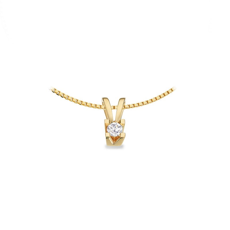 Kleopatra Vedhæng i 8 kt. guld med 0,05ct - 0,25ct. diamant