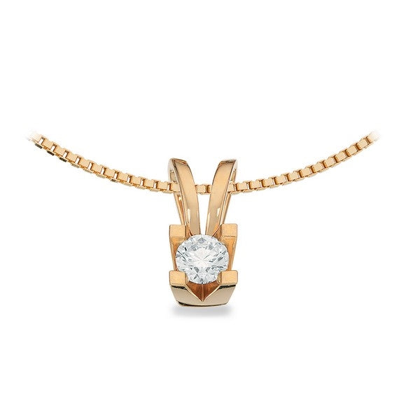 Kleopatra Vedhæng i 14 kt. guld 0,05ct.-0,50ct. diamant