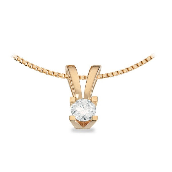 Kleopatra Vedhæng i 14 kt. guld 0,05ct.-0,50ct. diamant