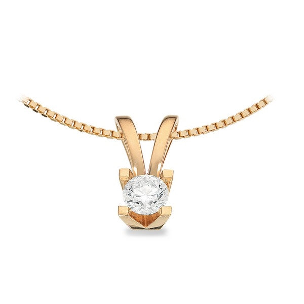 Kleopatra Vedhæng i 14 kt. guld 0,05ct.-0,50ct. diamant