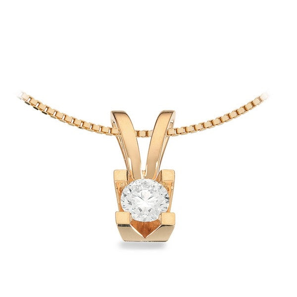 Kleopatra Vedhæng i 14 kt. guld 0,05ct.-0,50ct. diamant