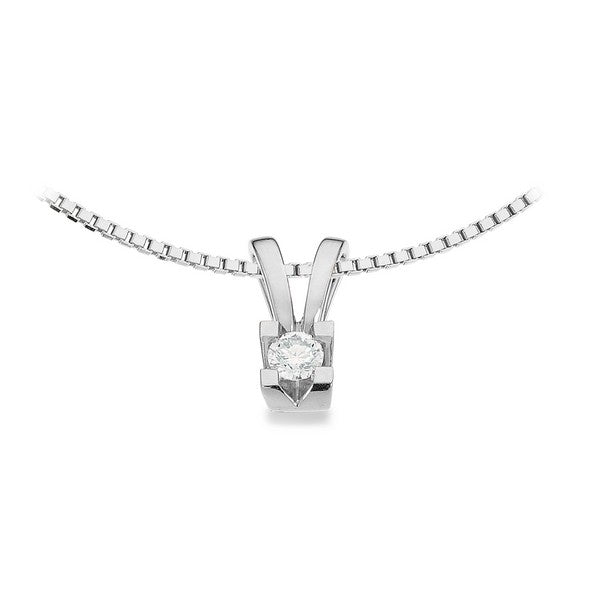 Kleopatra Vedhæng i 14 kt. hvidguld 0,05ct.-0,50ct. diamant