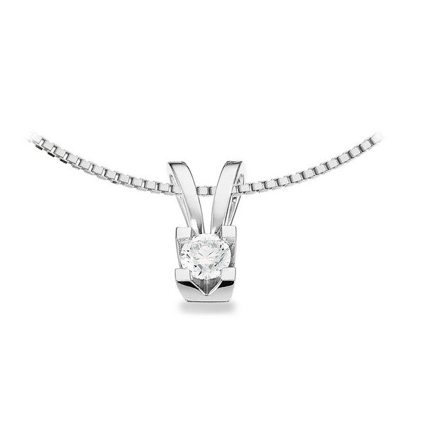 Kleopatra Vedhæng i 14 kt. hvidguld 0,05ct.-0,50ct. diamant