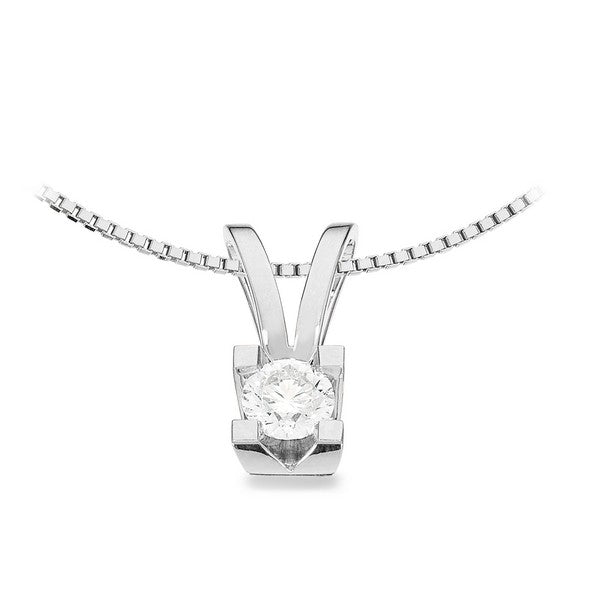 Kleopatra Vedhæng i 14 kt. hvidguld 0,05ct.-0,50ct. diamant