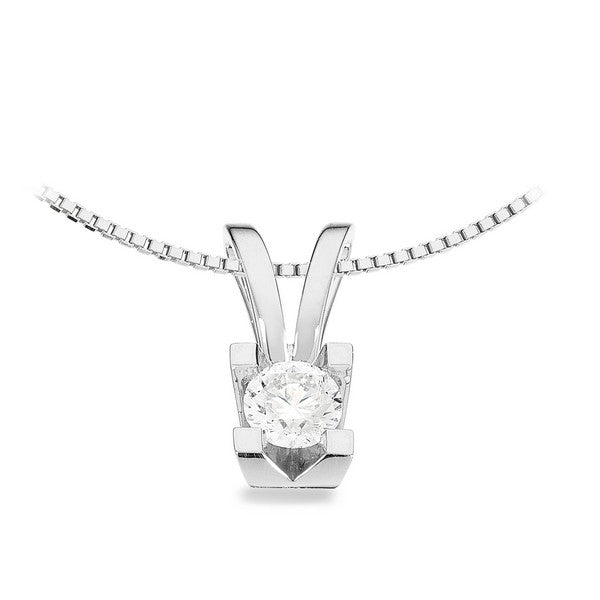Kleopatra Vedhæng i 14 kt. hvidguld 0,05ct.-0,50ct. diamant