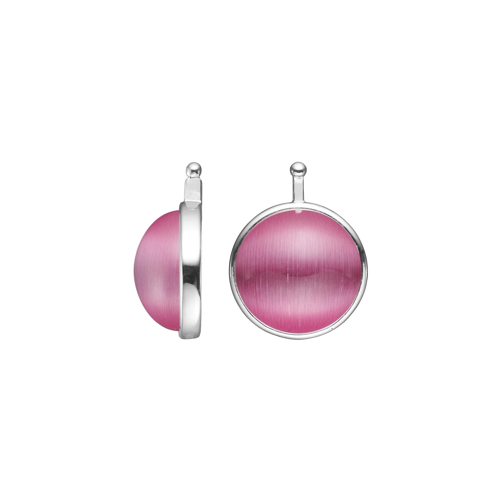 Heide Heinzendorff glas cabochon-vedhæng i forgyldt sølv på 13 mm.