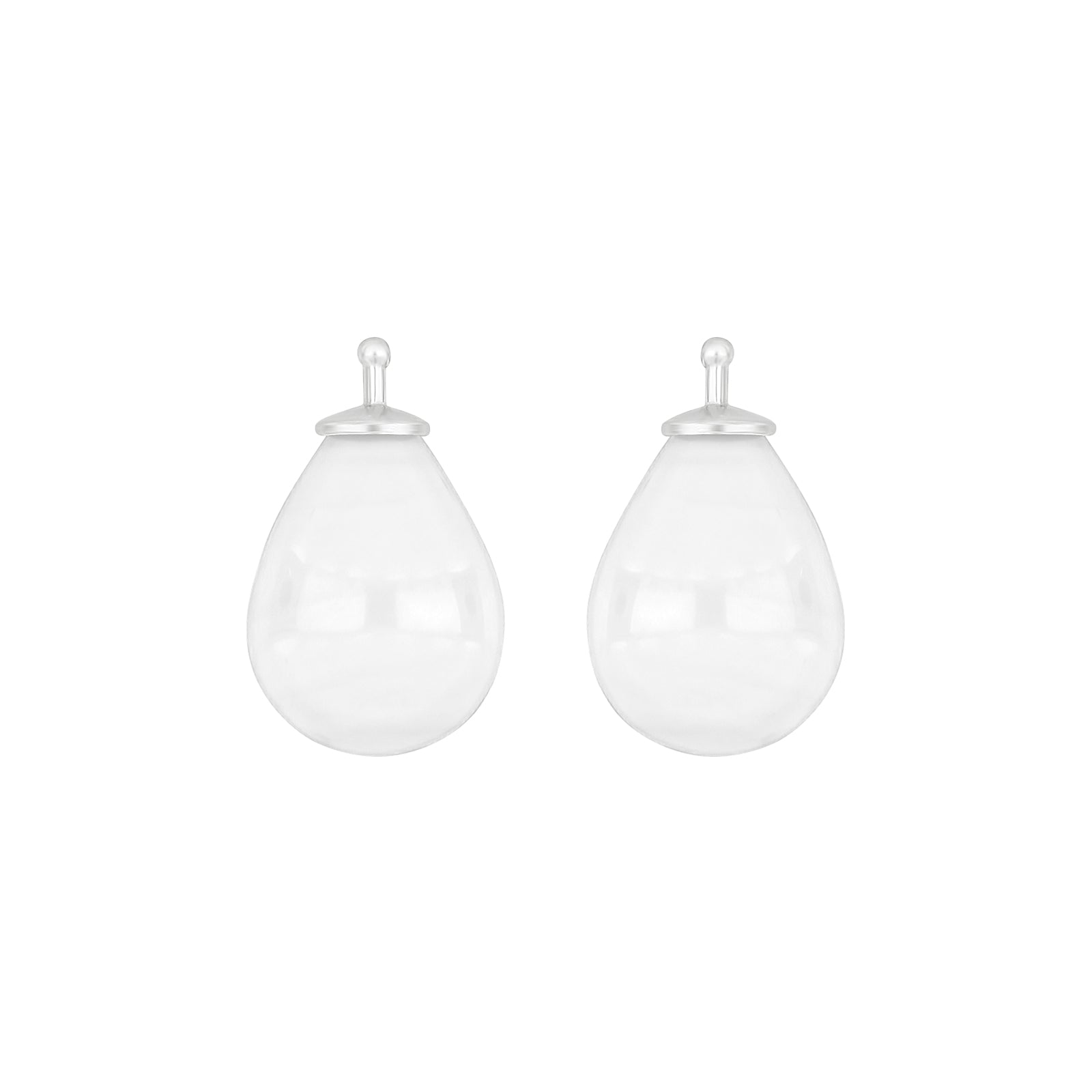 Heide Heinzendorff Bøhmisk kvartsglas dråbe vedhæng i sølv med 9x14 mm kvarts.