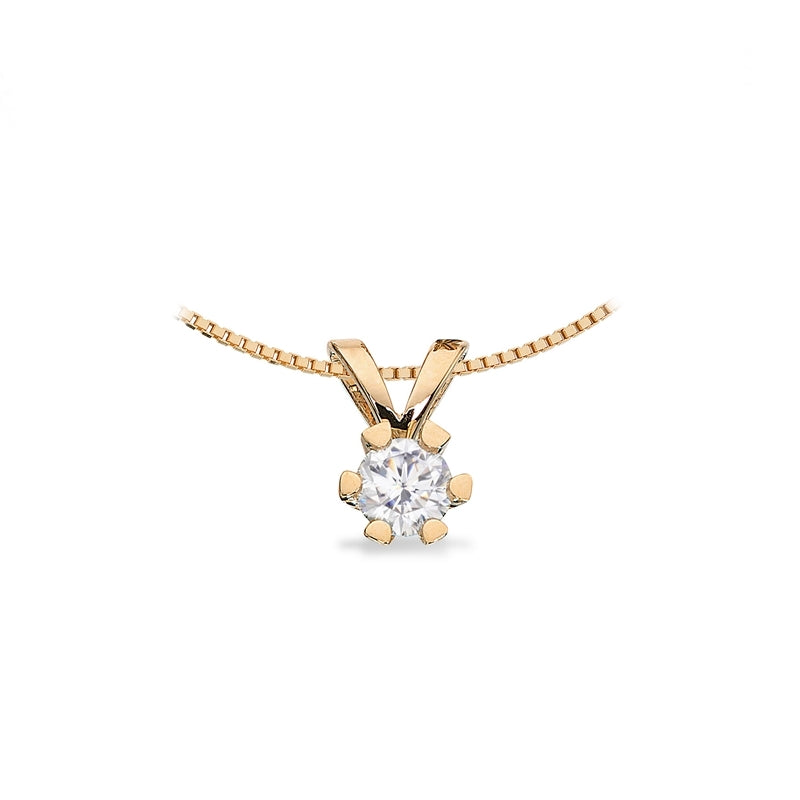 Vida vedhæng 14 kt. guld med brillant 0,03 - 0,50 ct.