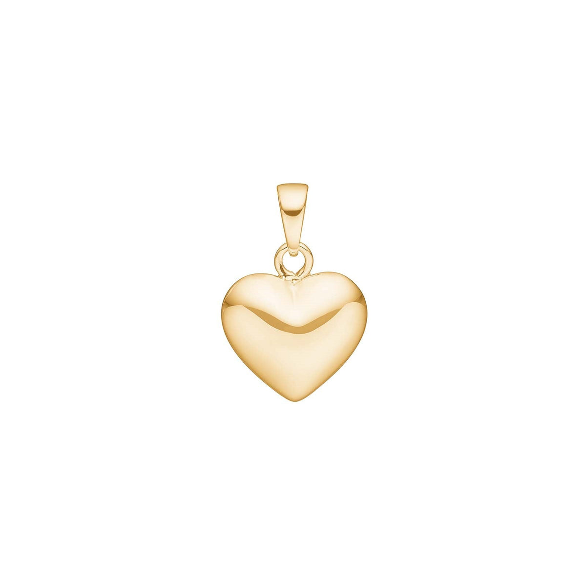 SIERSBØL 8 eller 14 kt. vedhæng hjerte 20x13mm
