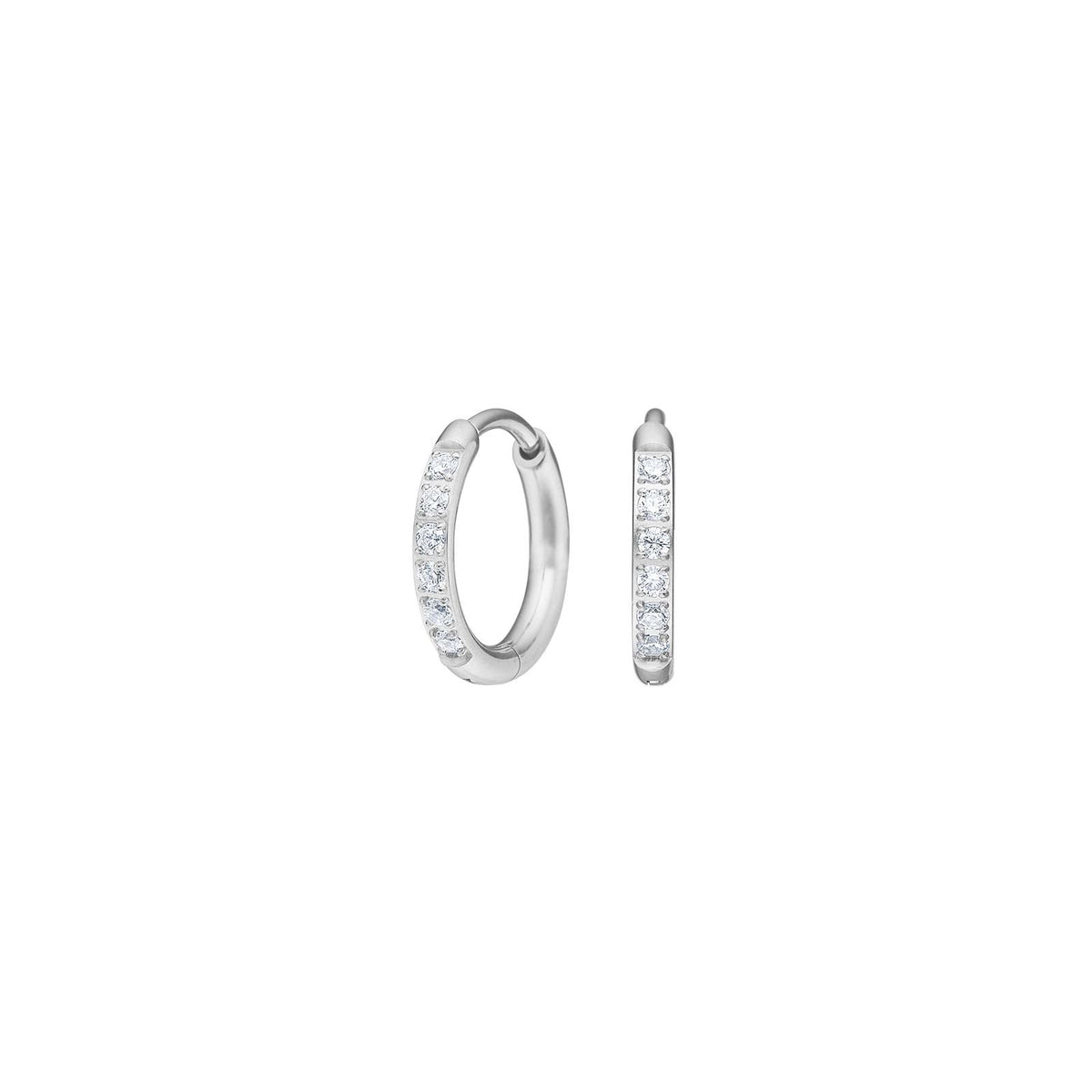 Pure Titanium Nikkelfri hoops i titanium m zirkonia 10mm