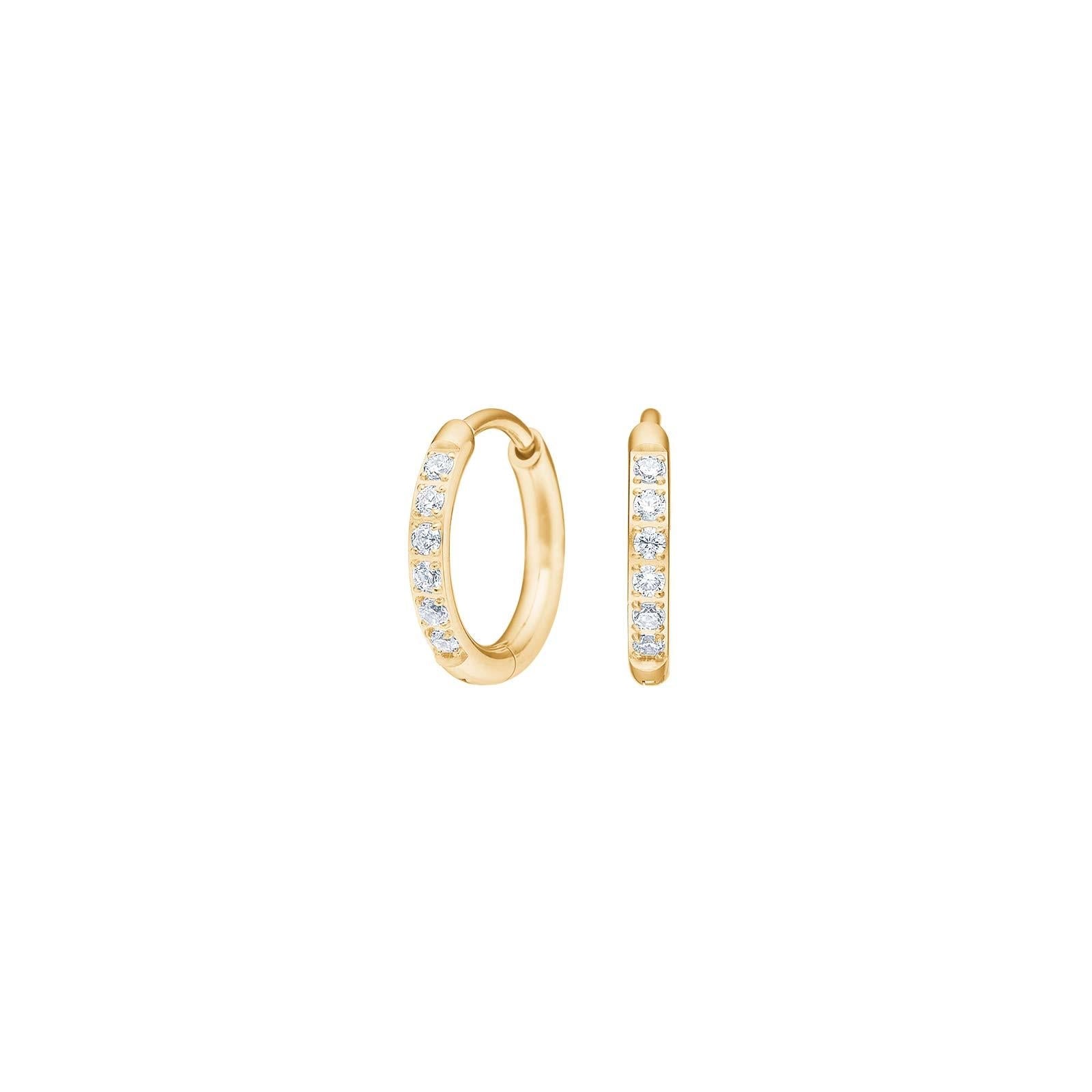 Pure Titanium Nikkelfri hoops i forgyldt titanium