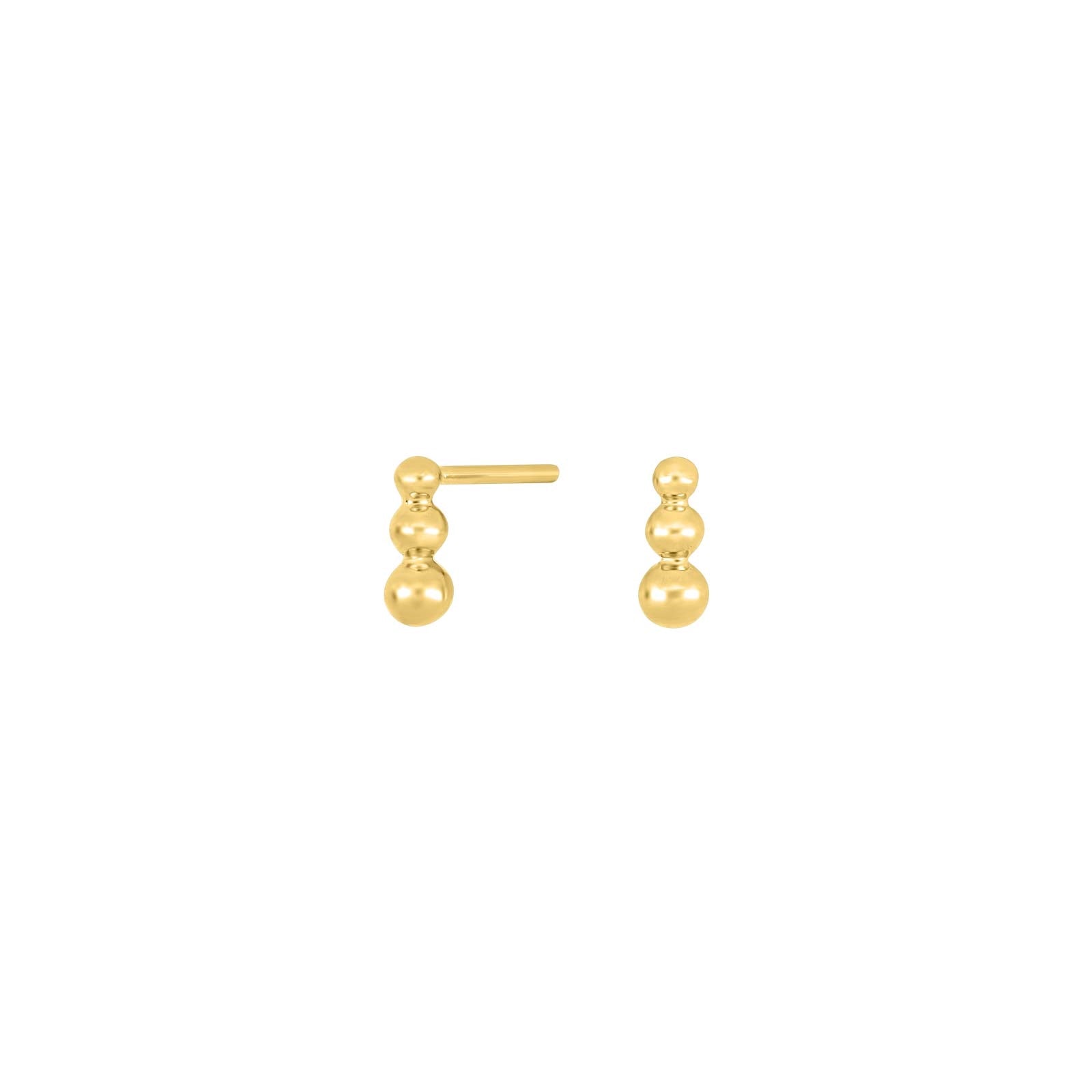 Nordahl Jewellery - HONEY52 3 ørestikker i forgyldt sølv