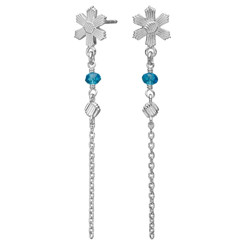 Nordahl Jewellery  Blomst-ørehængere i sølv