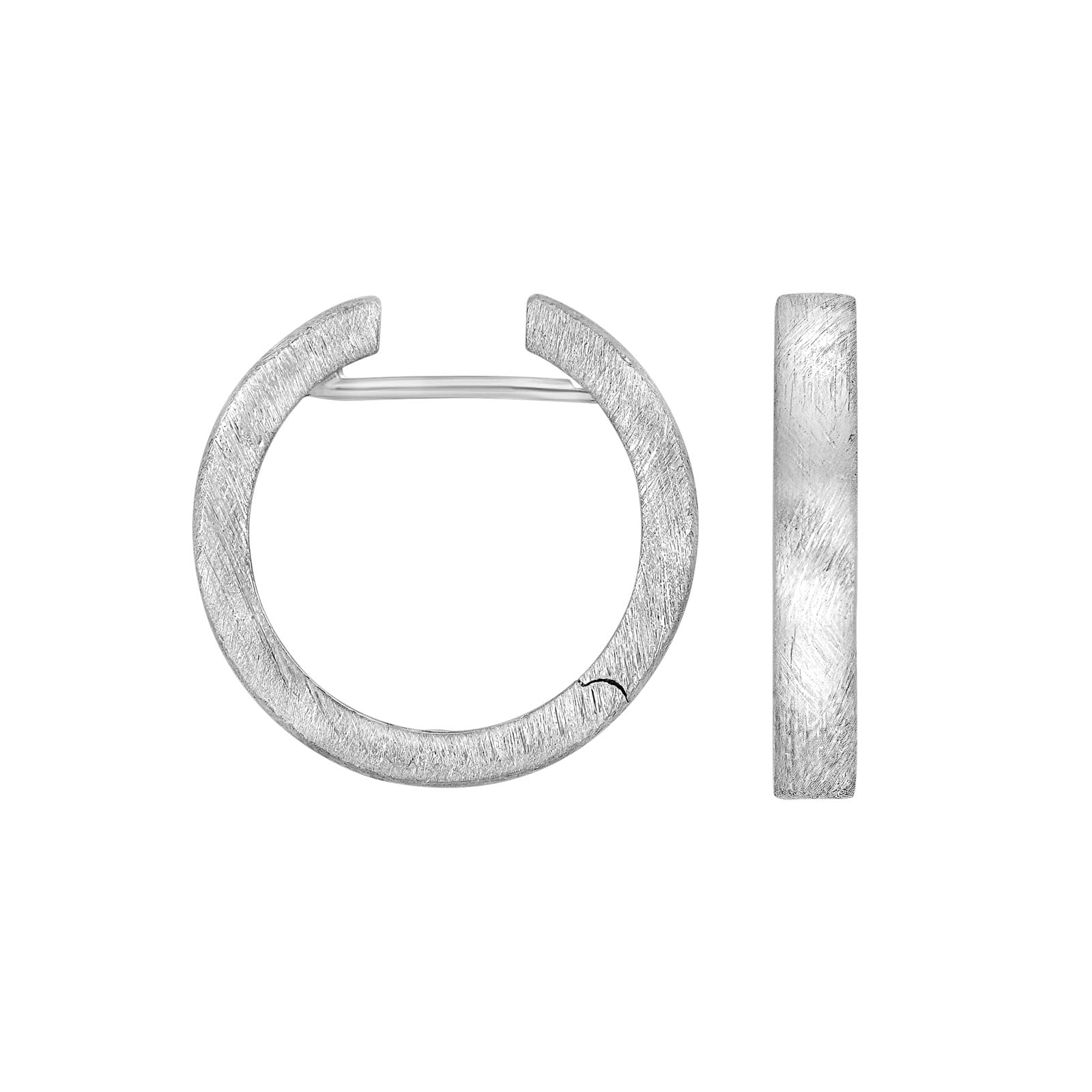 Heide Heinzendorff Bea systemcreoler i mat rhodineret sølv måler 3,5x22 mm.