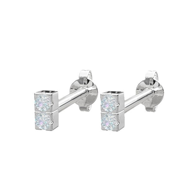Piercing smykke Pierce52 sølv ørestik med zirkonia 30251390900
