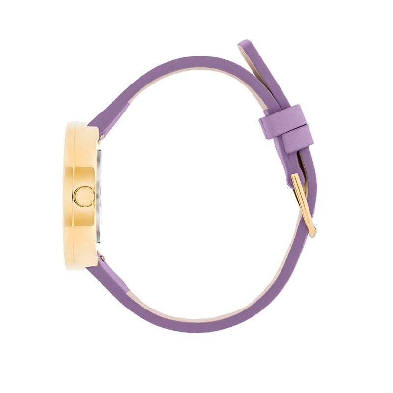 Picto ur med lavenderfarvet læderrem, light lavender urskive 3