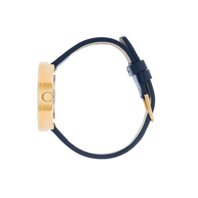 Picto ur med midnight blue læderrem, cinnamon red urskive 3
