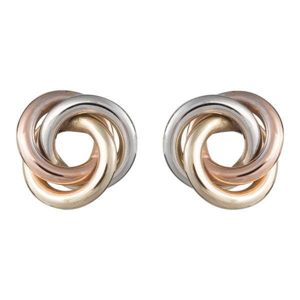 SIERSBØL 8kt. bicolor ørestikker med knude 30820450500