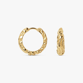 Medium Zebra Hoops i forgyldt sølv, Camille Brinch