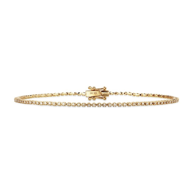 Dazzling - 14 kt. Tennis-armbånd m. 0,32 H-W/SI diamanter