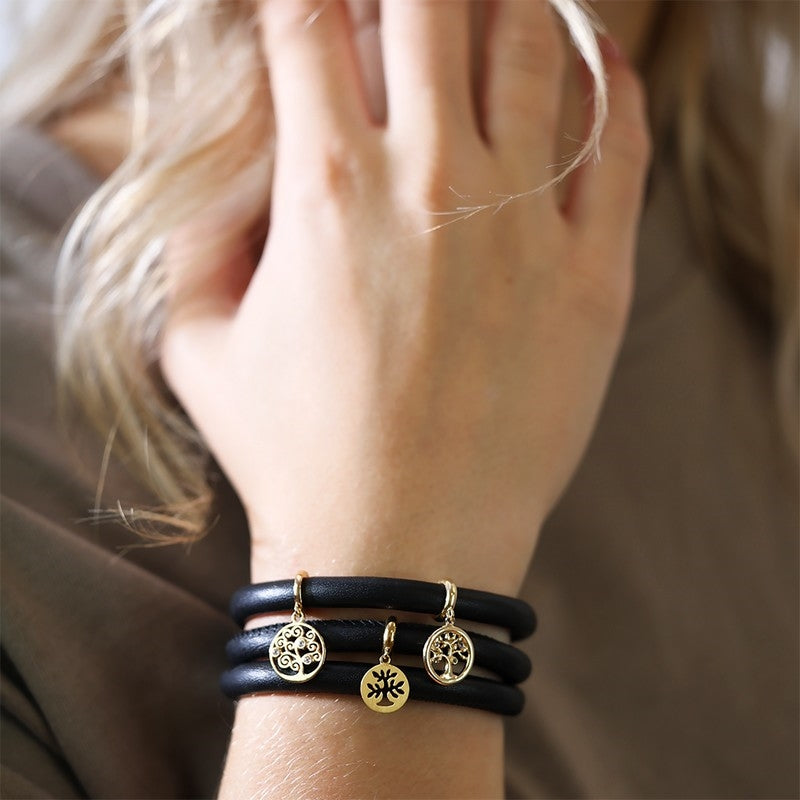 TREE OF LIFE charm i forgyldt