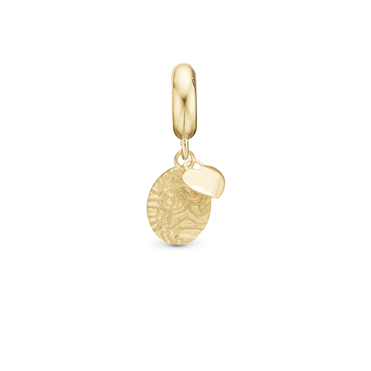 Christina Jewelry Fingerprint hænger charm i forgyldt sølv